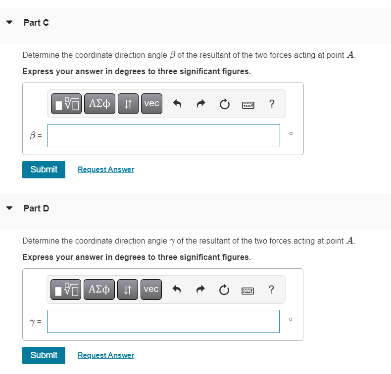 Solved Determine the magnitude of the resultant of the two | Chegg.com