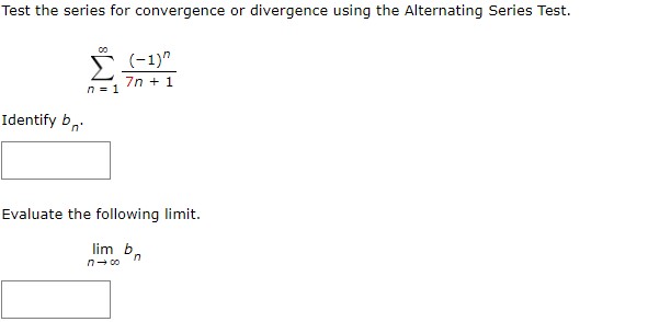 Solved Test the series for convergence or divergence using | Chegg.com