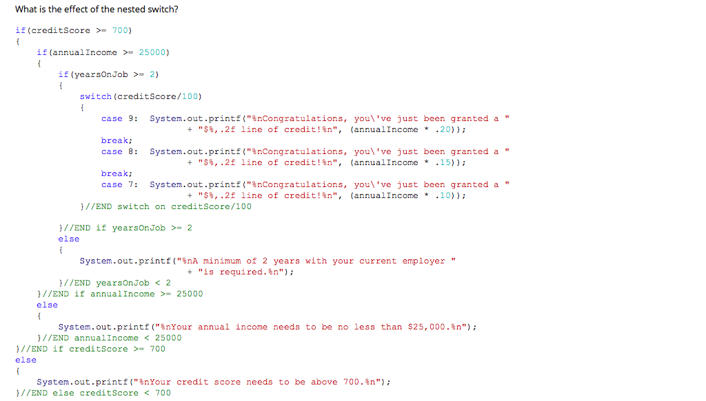 Solved Given the following code, what are the lines of | Chegg.com