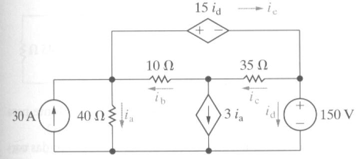 Solved Using The Loop Current Method Determine The Values Chegg