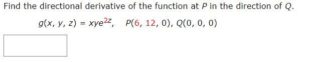 Solved Find The Directional Derivative Of The Function At P