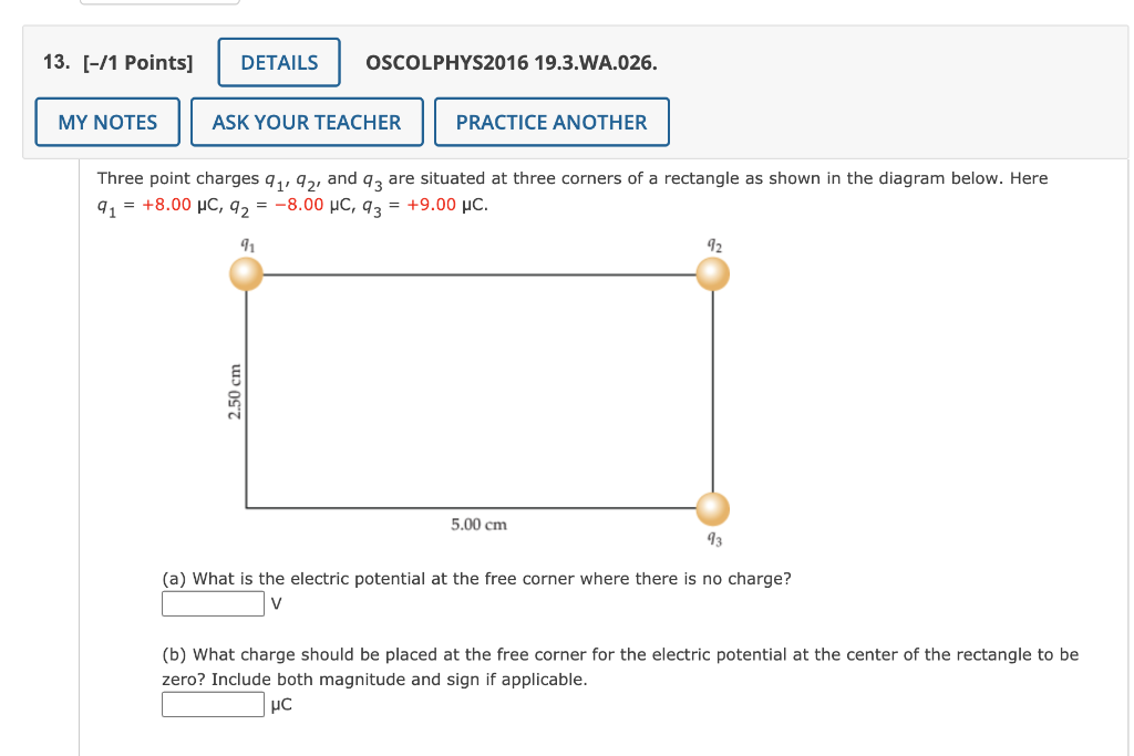 Solved 13 [ 1 Points] Details Oscolphys2016 19 3 Wa 026