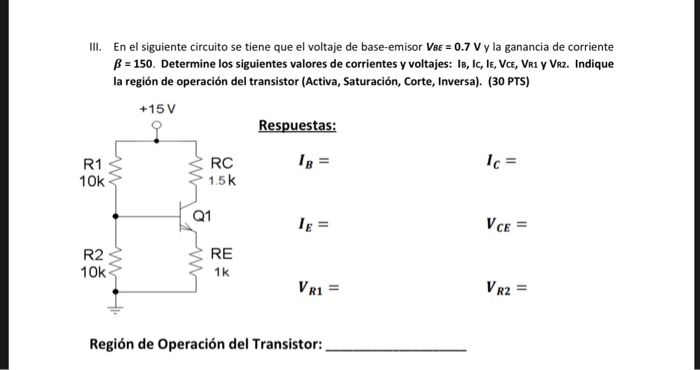 Solved IIl. En El Siguiente Circuito Se Tiene Que El Voltaje | Chegg.com