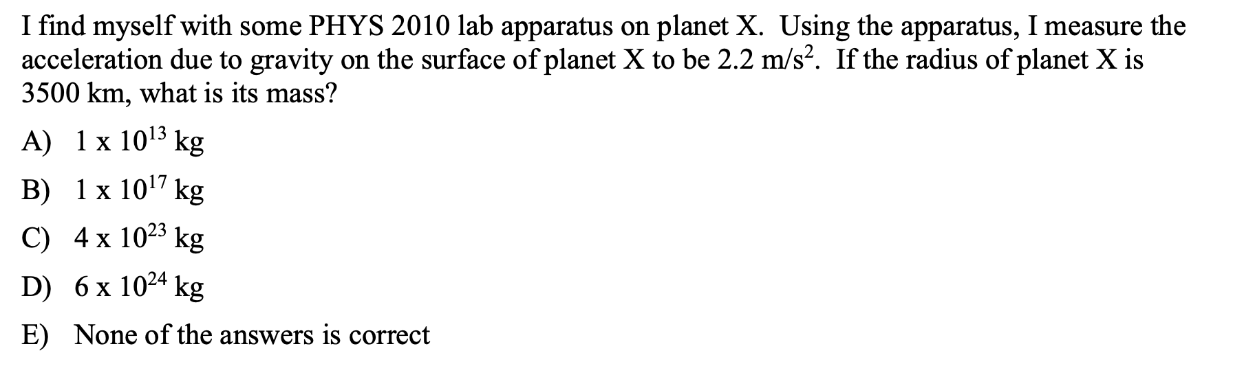 Solved I find myself with some PHYS 2010 lab apparatus on | Chegg.com