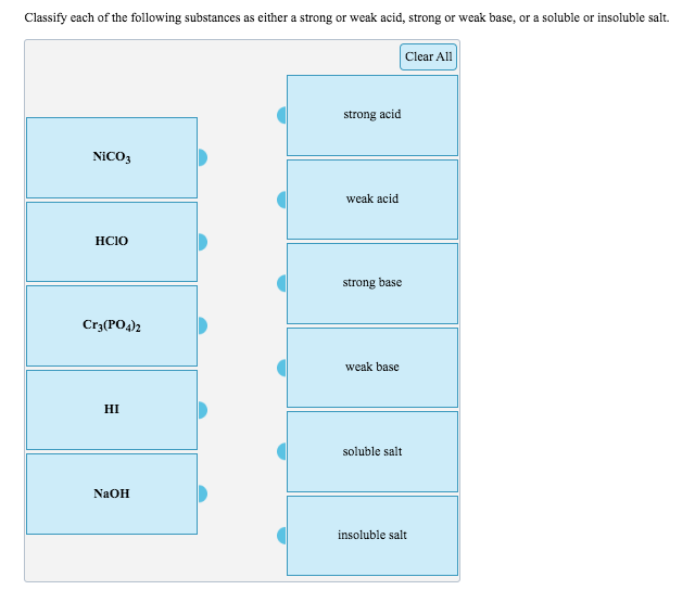 Solved Classify each of the following substances as either a | Chegg.com