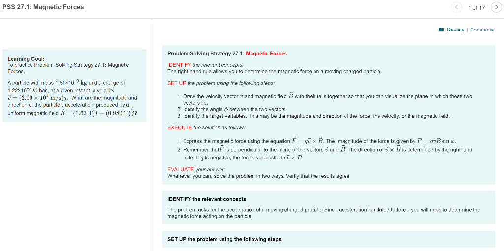 Solved Learning Goal: To Practice Problem-Solving Strategy | Chegg.com