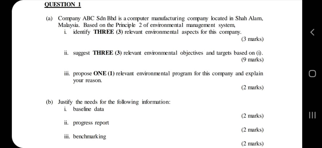 Solved Question 1 A Company Abc Sdn Bhd Is A Computer Chegg Com