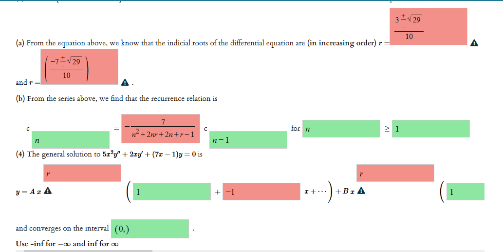 Solved please redo the red boxes, they are wrong, I posted | Chegg.com
