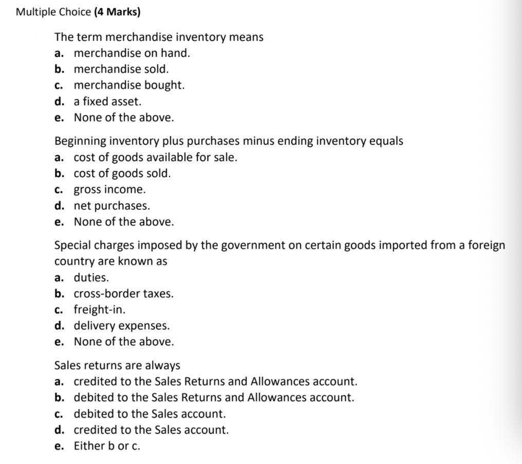 solved-multiple-choice-4-marks-the-term-merchandise-chegg