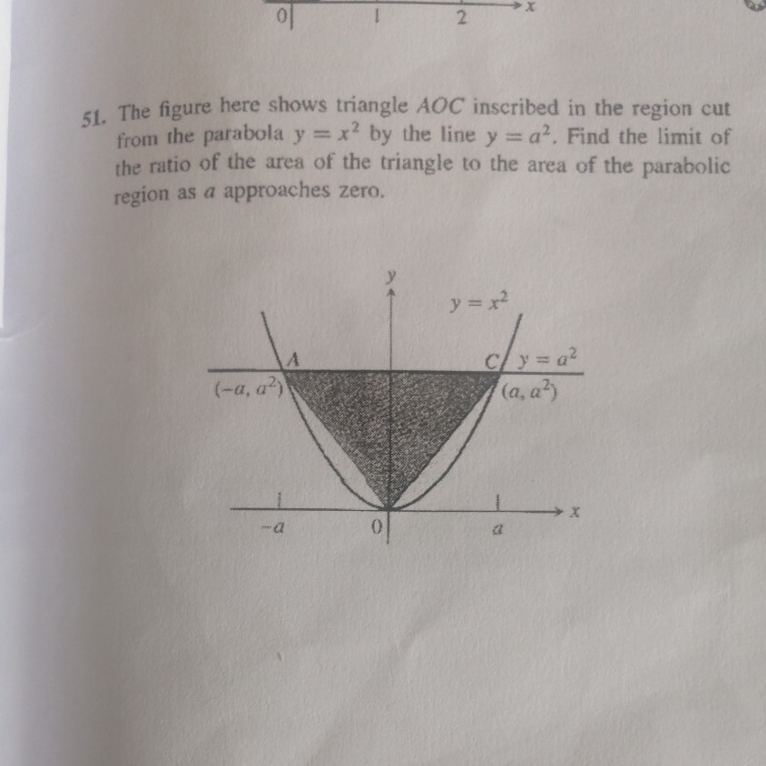 Solved O 2 51 The Figure Here Shows Triangle Aoc Inscribed Chegg Com