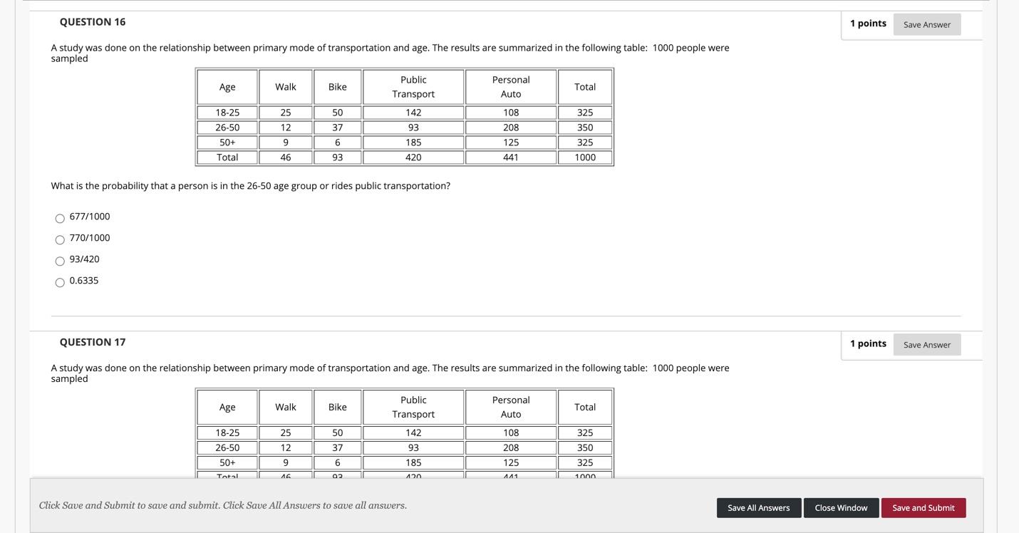 Solved QUESTION 16 1 points Save Answer A study was done on | Chegg.com