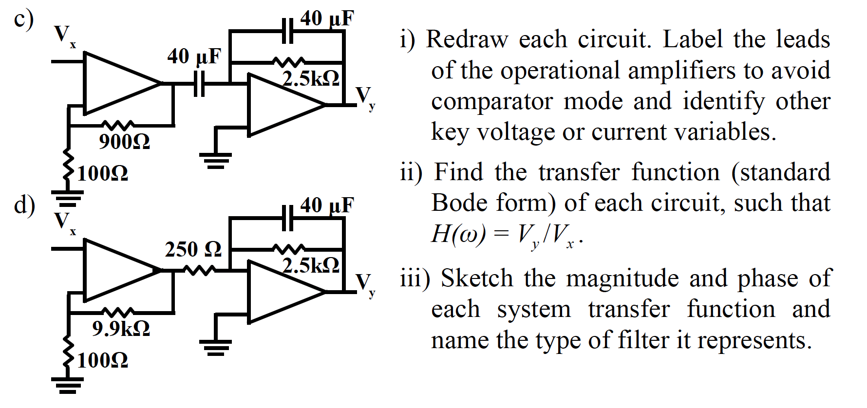 Solved I) Redraw Each Circuit. Label The Leads Of The | Chegg.com