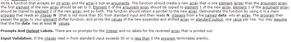 Solved Write a function that accepts an int array, and the | Chegg.com