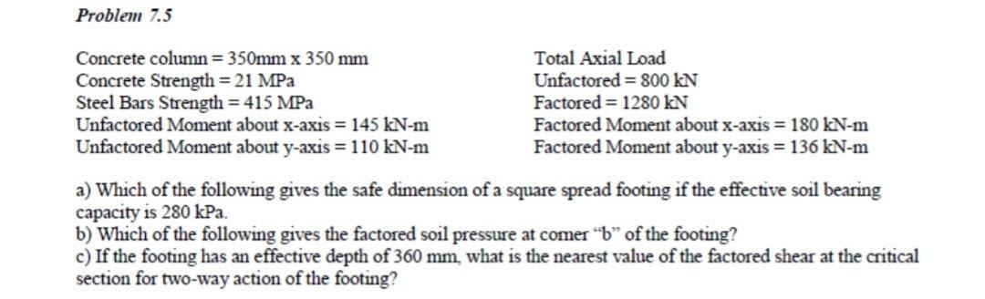 solved-problem-7-5-concrete-column-350mm-x-350-mm-total-chegg