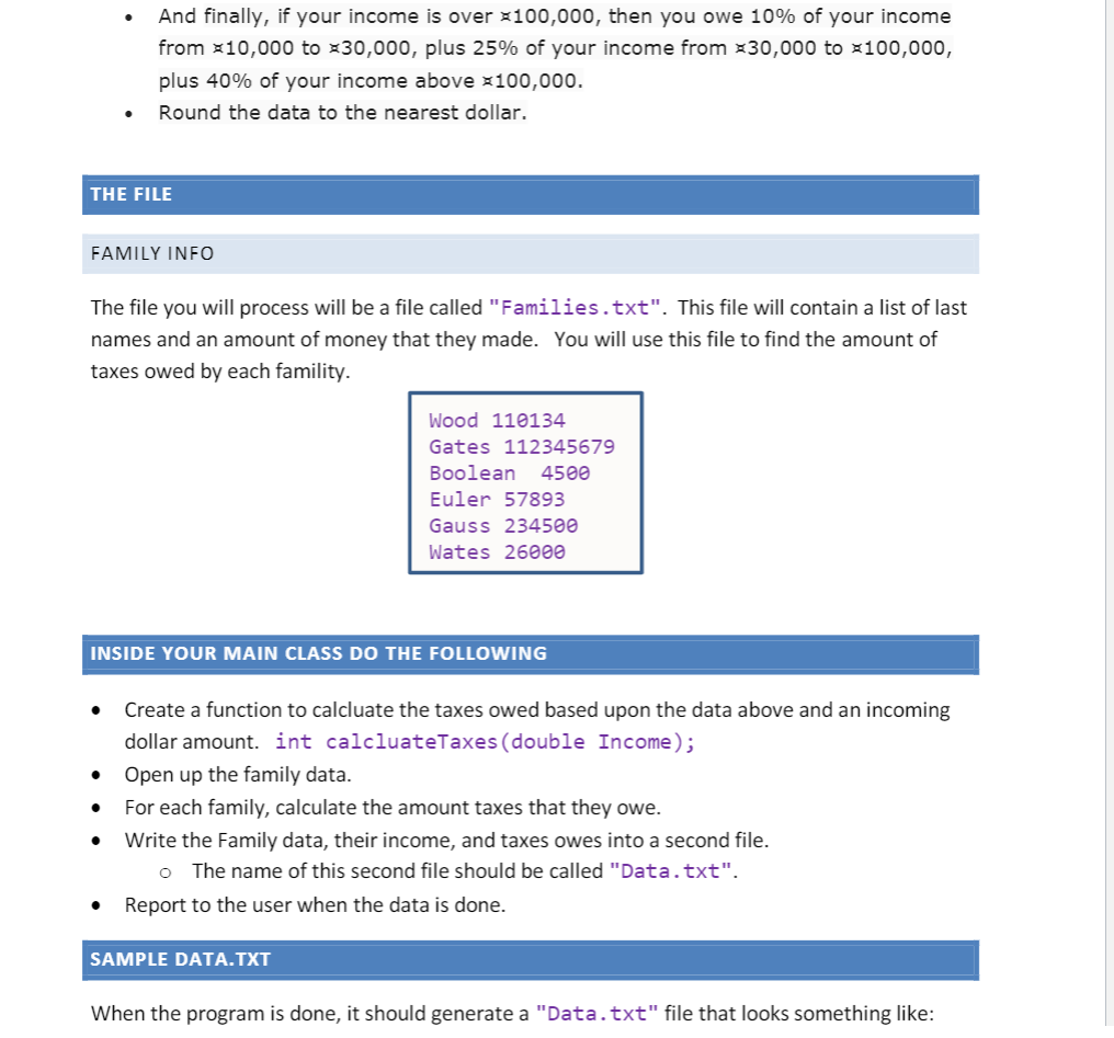 Solved TAX BRACKETS A tax bracket is a range of income based | Chegg.com