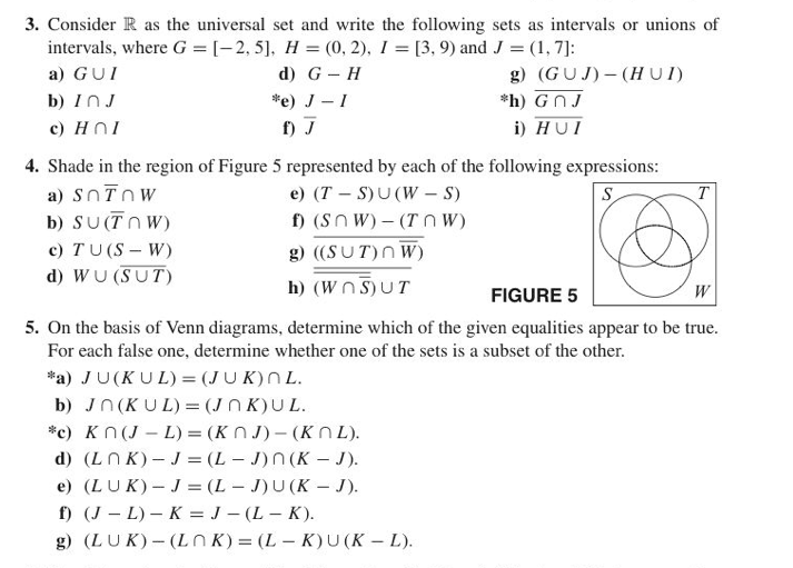 Solved f) ] T 3. Consider R as the universal set and write | Chegg.com