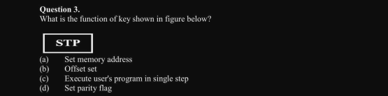 Solved Question 3. What is the function of key shown in | Chegg.com