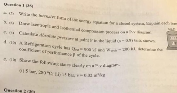 Solved Question 1 (35) a. (5) Write the intensive form of | Chegg.com