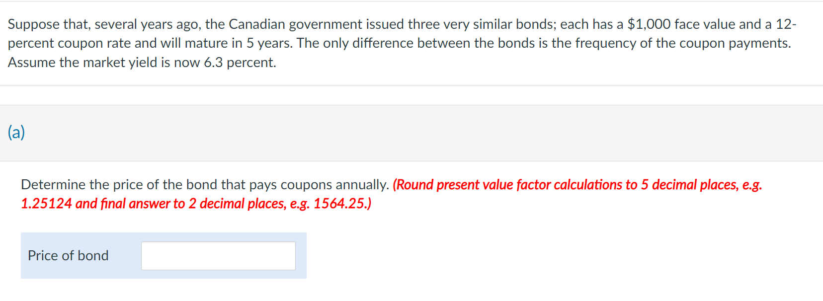 Solved Suppose That, Several Years Ago, The Canadian | Chegg.com