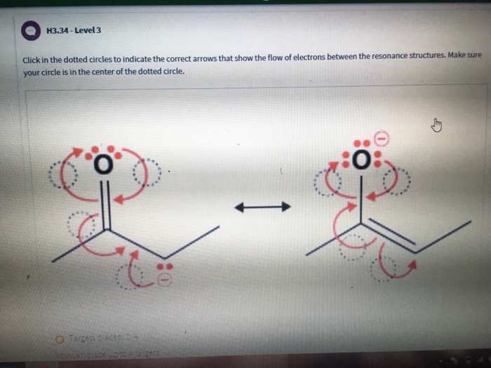 Solved H3.34-Level 3 Click in the dotted circles to indicate | Chegg.com