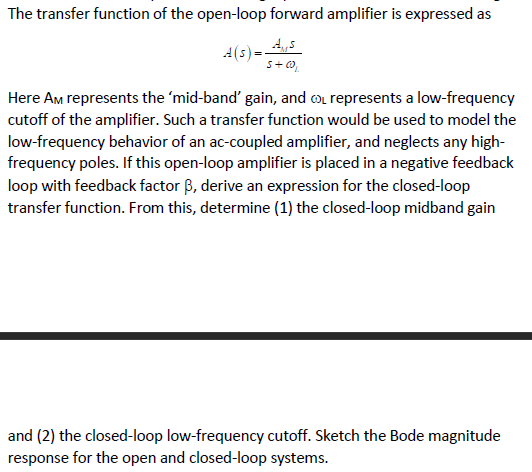 Solved The transfer function of the open-loop forward | Chegg.com