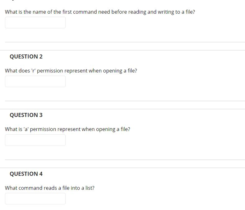 Solved What is the name of the first command need before | Chegg.com