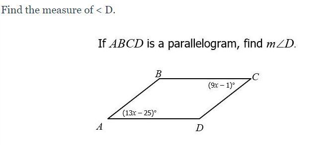 Solved Find the measure of | Chegg.com