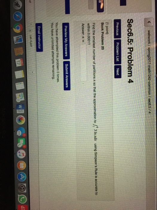 Solved Find the smallest number of partitions n so that the