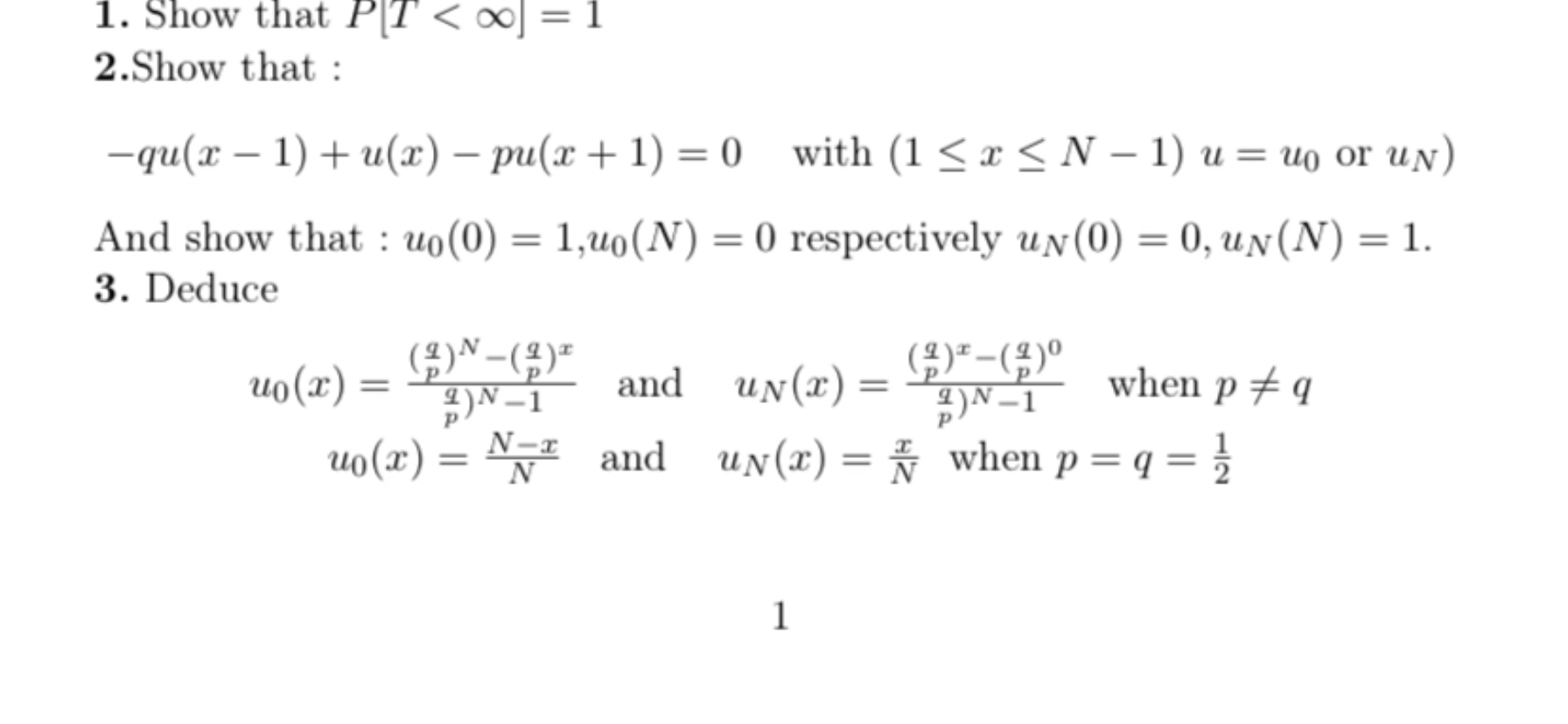 Markov Chain Exercice 1 We Consider The Simple Ran Chegg Com