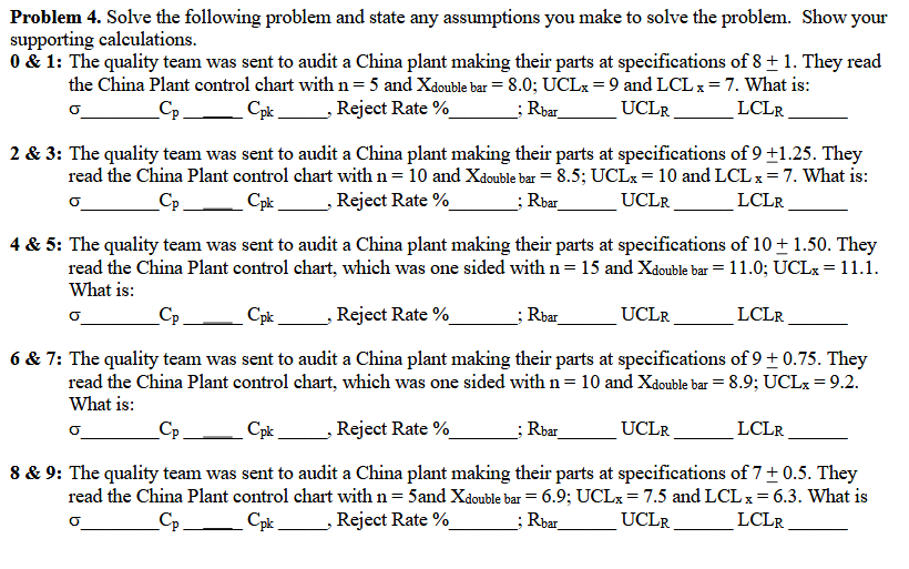 Problem 4. Solve the following problem and state any | Chegg.com