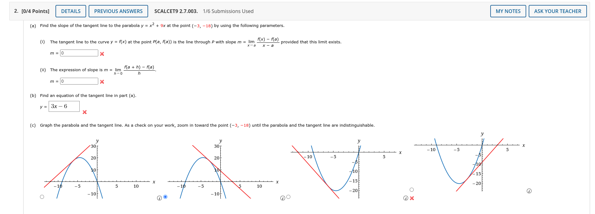 Solved 2. [0/4 Points] DETAILS PREVIOUS ANSWERS SCALCET9 | Chegg.com