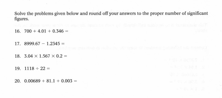 Solved Solve the problems given below and round off your | Chegg.com