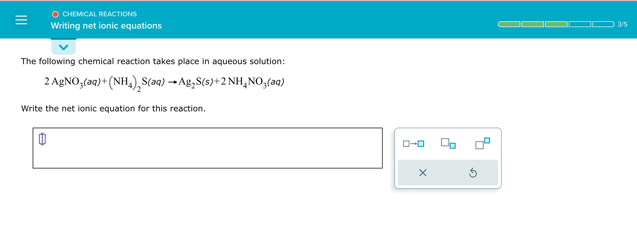 Solved The following chemical reaction takes place in | Chegg.com
