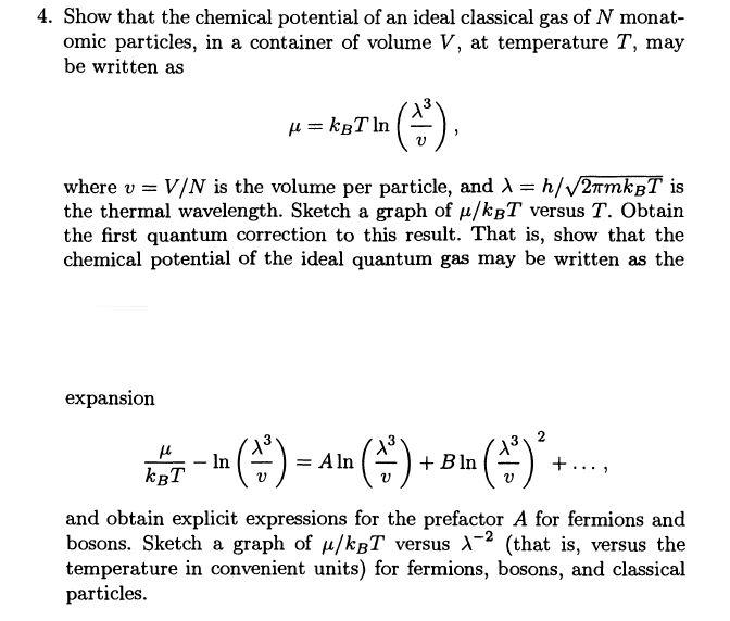 Solved The Subject Is: Statistical Mechanics - The Ideal | Chegg.com