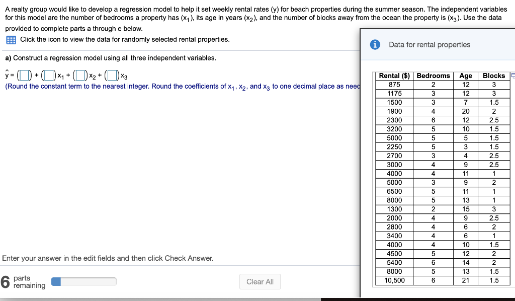 Solved A.) Construct a regression model using all | Chegg.com