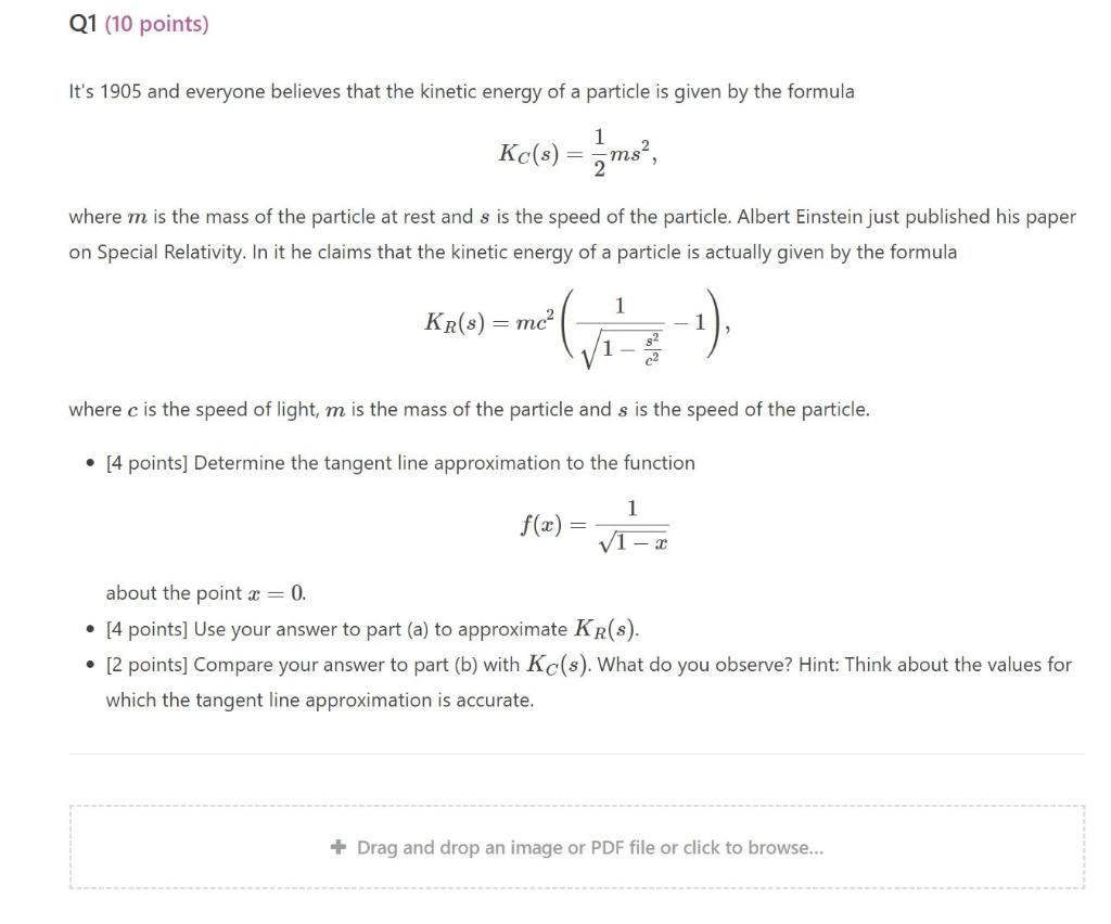 Solved Q1 10 Points It S 1905 And Everyone Believes That