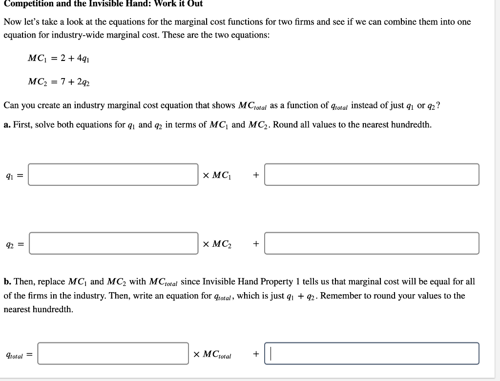 Solved Now let's take a look at the equations for the | Chegg.com