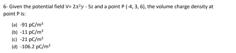 Solved 8- The polarization vector in a dielectric cube shown | Chegg.com
