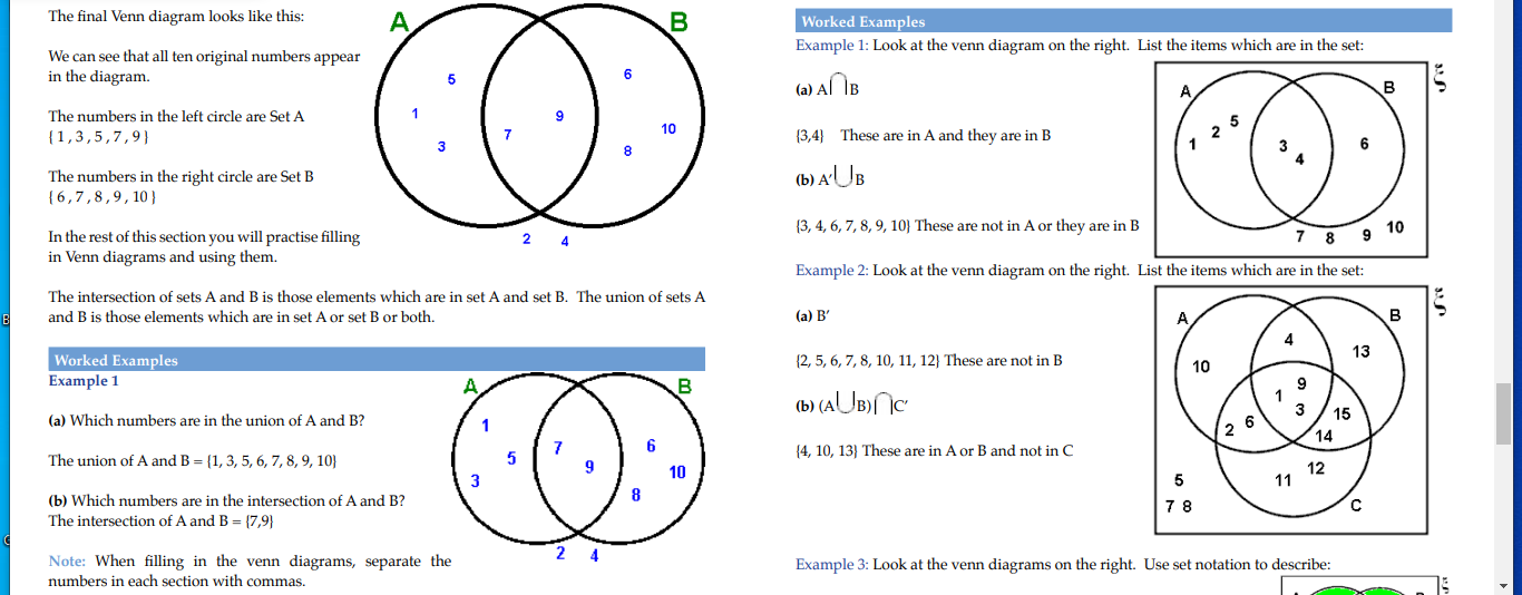 Solved B The final Venn diagram looks like this: We can see | Chegg.com
