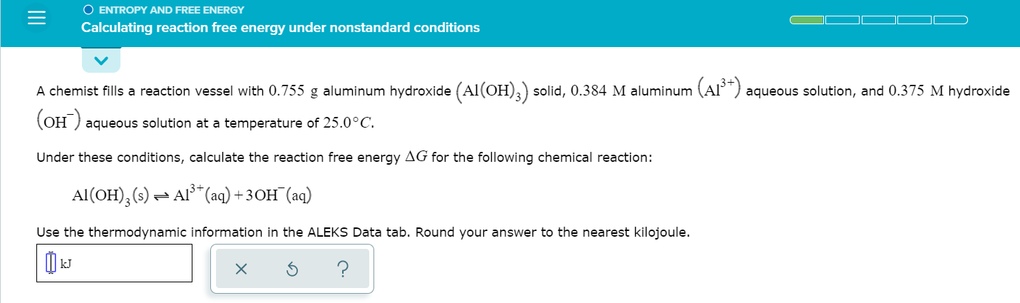 Solved O ENTROPY AND FREE ENERGY Calculating reaction free | Chegg.com