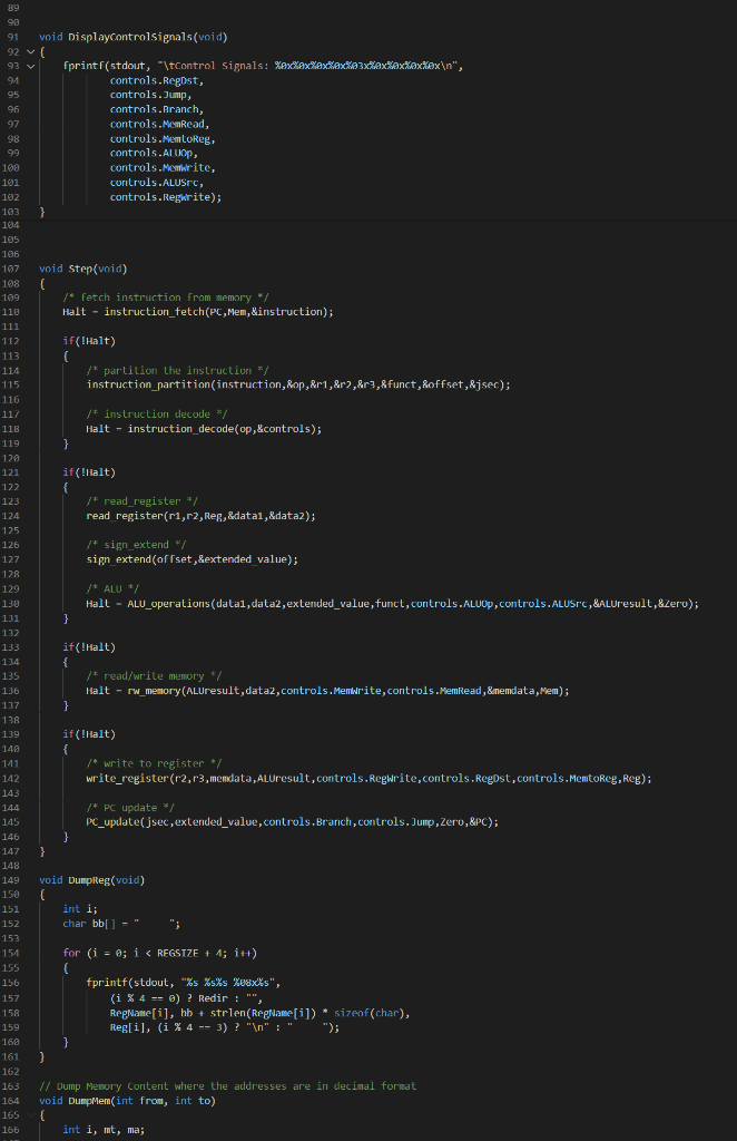 Solved In this project, you are asked to write the core part | Chegg.com
