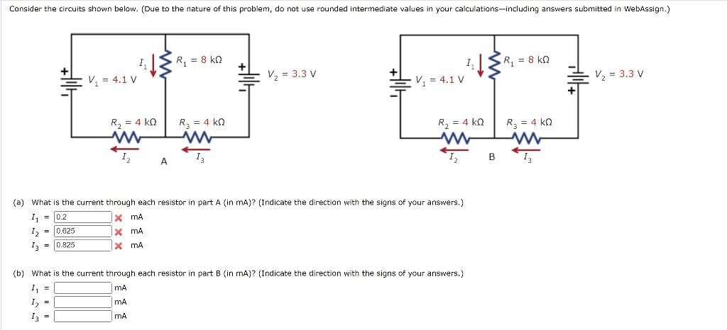 Solved (a) What Is The Current Through Each Resistor In Part | Chegg.com