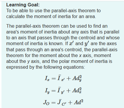 Solved Learning Goal: To be able to use the parallel-axis | Chegg.com