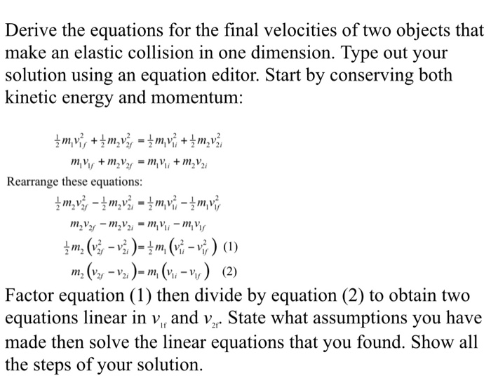 Kinetic Energy Equation Rearranged To Find Velocity - Tessshebaylo