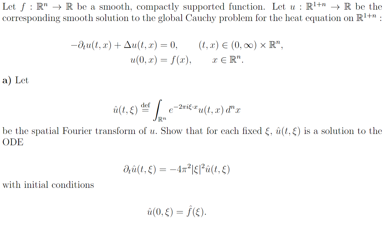 Solved Jr Let F Rm R Be A Smooth Compactly Supported Chegg Com