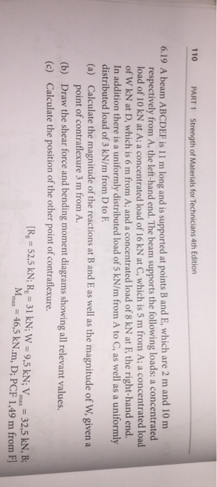 Solved 110 PART 1 Strength of Materials for Technicians 4th | Chegg.com