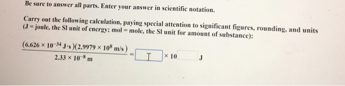 Solved Be sure to answer all parts. Enter your answer in | Chegg.com