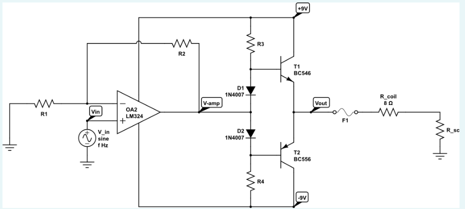 Consider the Speaker Driver circuit below and the | Chegg.com