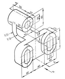 Solved Only Draw front view(arrow dirctions) with mark all | Chegg.com