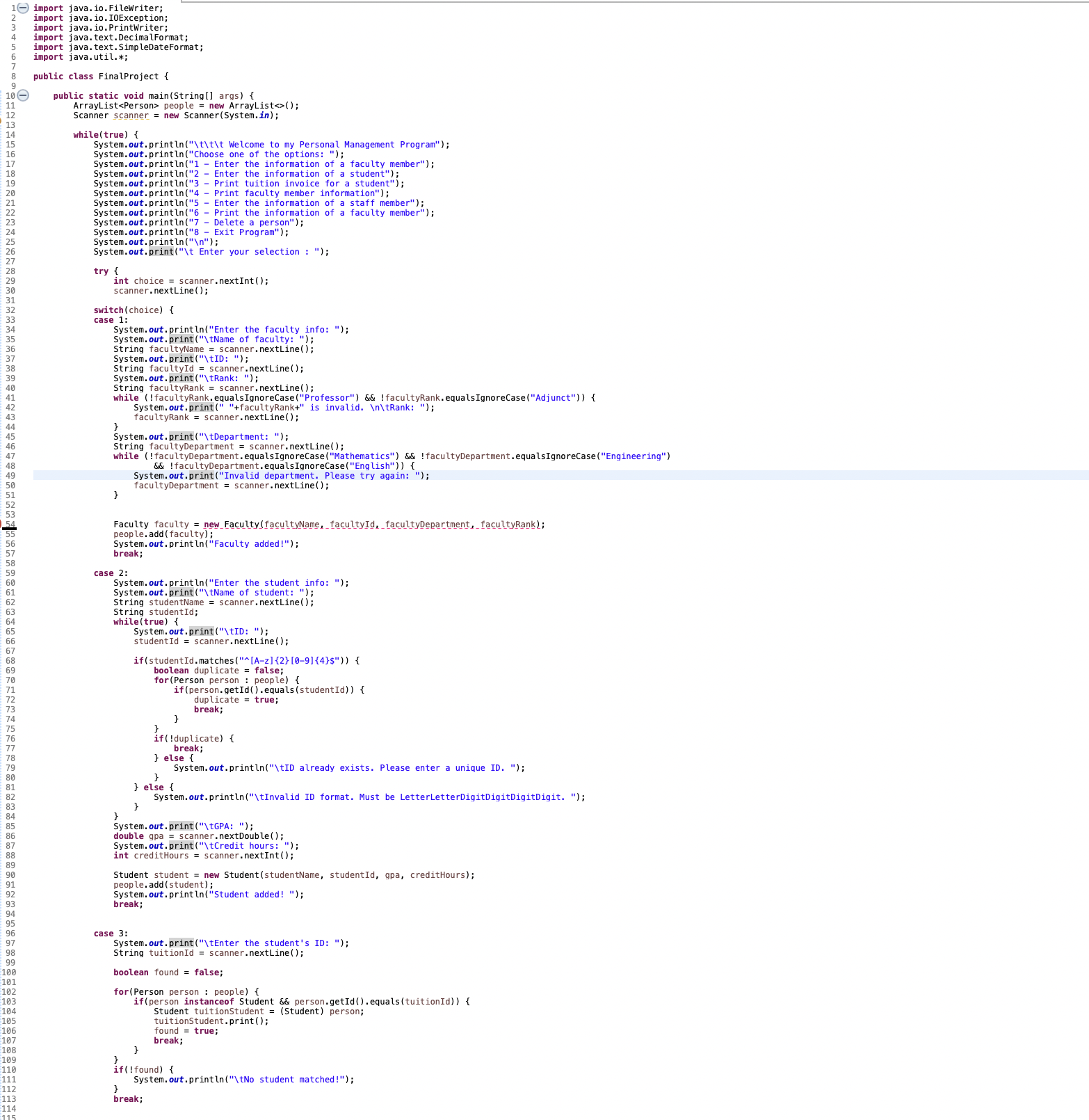 Solved Can someone tell me why I get this error and how do I | Chegg.com